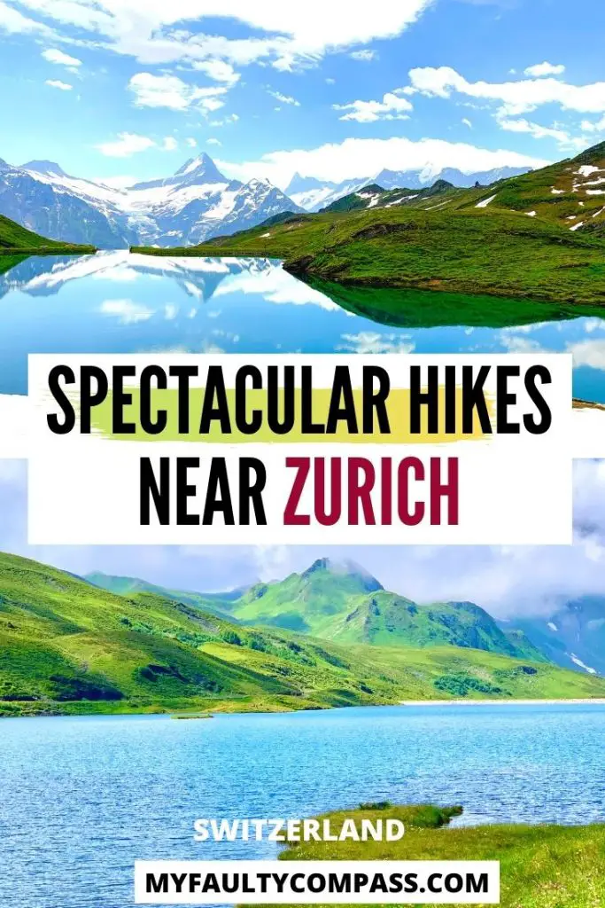 Hiking in & around Zurich is one of the best things to do while in the city to see some of the most incredible, untouched beauty of the Swiss Alps. Zurich is located perfectly to explore some of the best hikes in Switzerland. Read on for a local's guide to the most recommended hikes near Zurich!Hiking Switzerland | Hike Zurich | Places to visit Switzerland | Hidden gems Switzerland | Hiking Swiss Alps | Switzerland travel | Nature | #MyFaultyCompass #Switzerland #HikingSwitzerland #SwissAlps