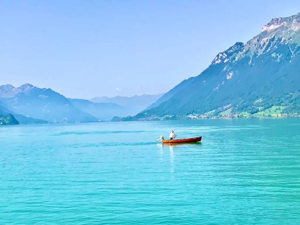 Boating on Lake Brienz