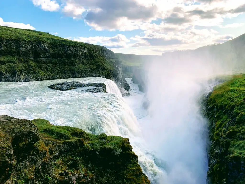 One of the most beautiful waterfalls in Iceland - Gullfoss