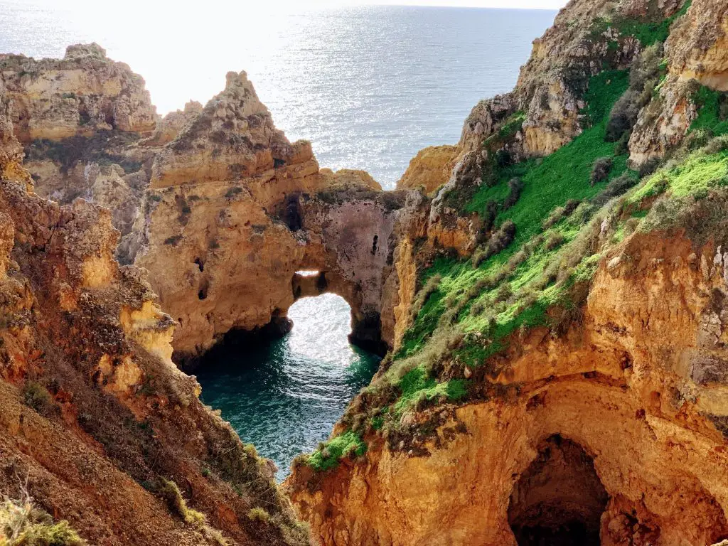Ponta de Piedade - incredible rock formation on the Algarve coast in Portugal