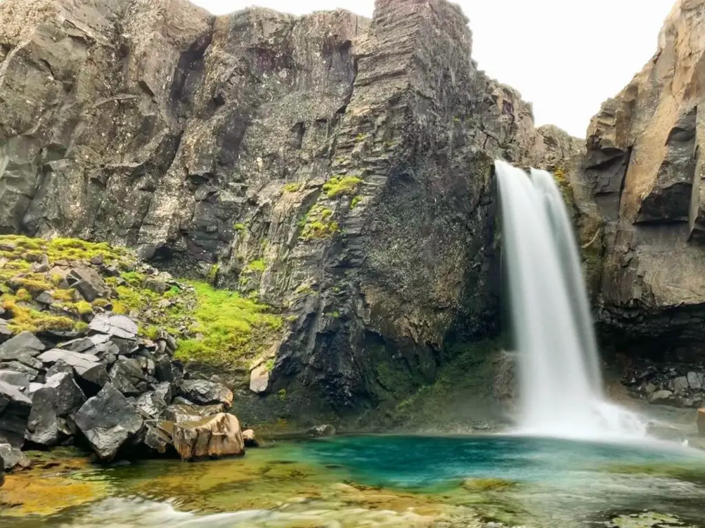 One of the best waterfalls in Iceland - Folaldafoss