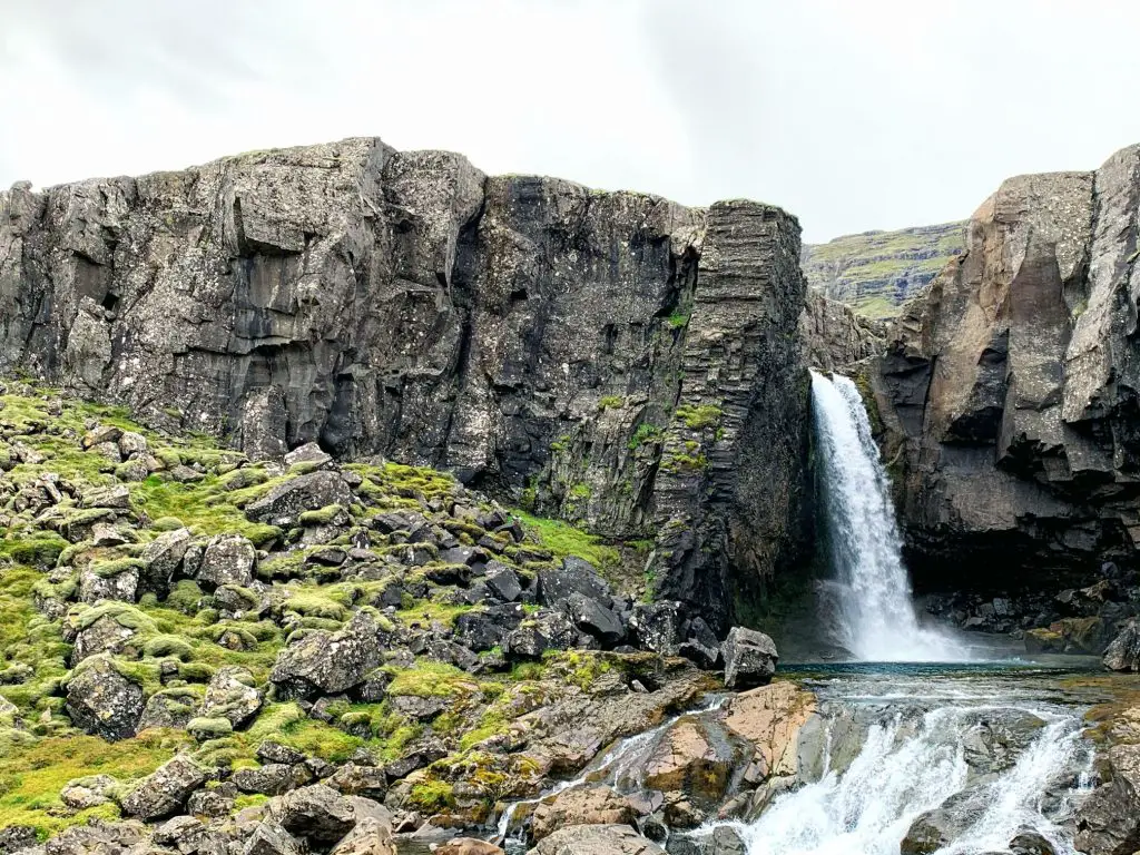 One of the best waterfalls in Iceland - Folaldafoss