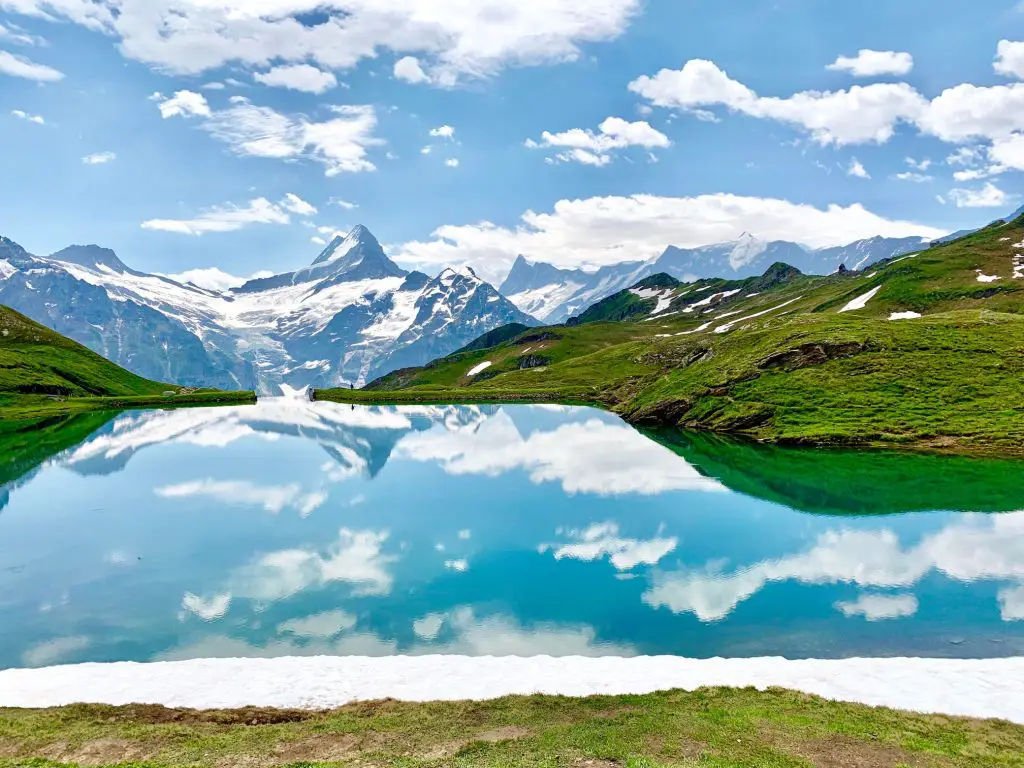 Stunning Bachalpsee. Switzerland travel guide.