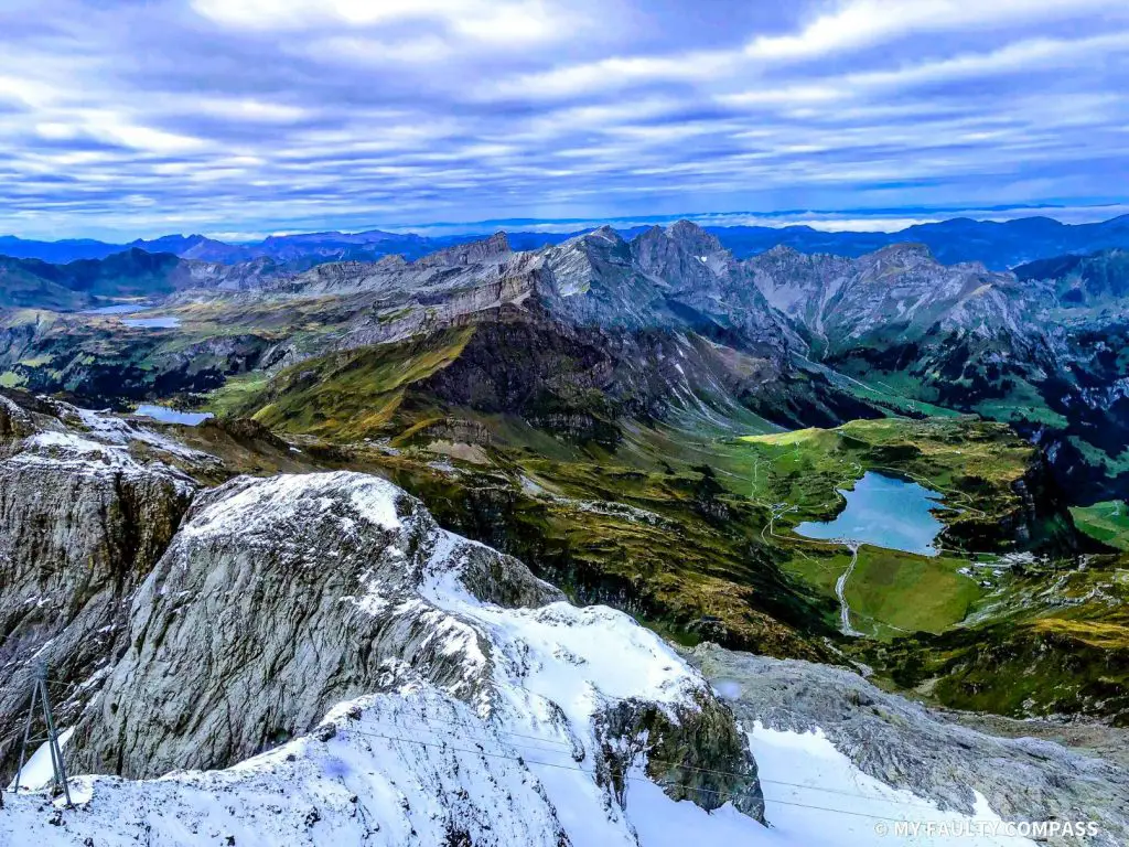 Trübsee visible in the distance (5 day switzerland itinerary)