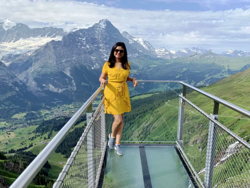 Cliff walk at Grindelwald First - the last stop