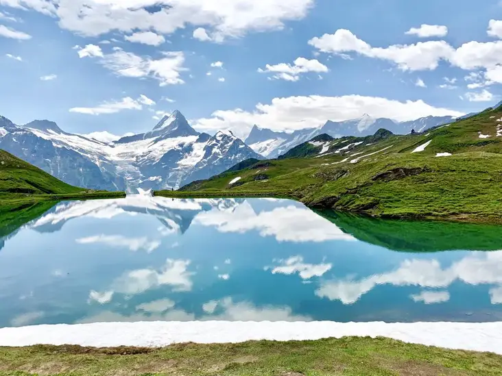 Bachalpsee - the most beautiful lake in Switzerland; Stunningly pretty lake in Switzerland